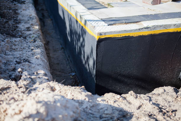 Residential Interior Drainage System installation at a West Bend, WI home by SJ Waterproofing Pros